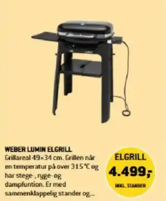 XL-BYG WEBER LUMIN ELGRILL tilbud
