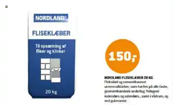 XL-BYG NORDLAND FLISEKLÆBER 20 KG tilbud