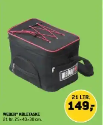 XL-BYG WEBER KOLETASKE tilbud