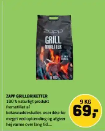 XL-BYG ZAPP GRILLBRIKETTER tilbud