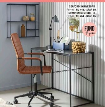 Ilva Seaford skrivebord tilbud