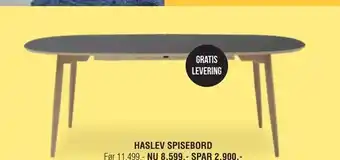 Ilva Haslev spisebord tilbud