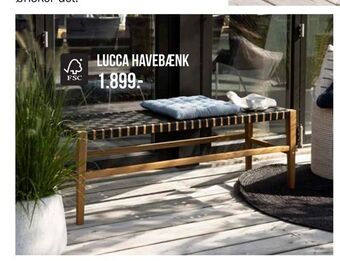 Ilva Lucca havebænk tilbud
