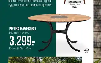 Ilva Pietra havebord tilbud