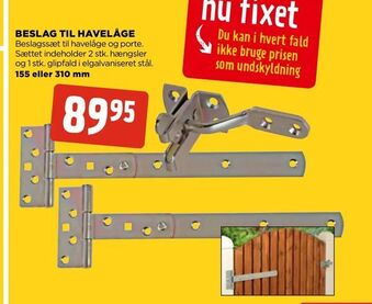 jem & fix Beslag til havelåge tilbud