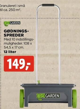 jem & fix Gødningsspreder tilbud