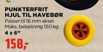 jem & fix Punkterfrit hjul til havebør tilbud