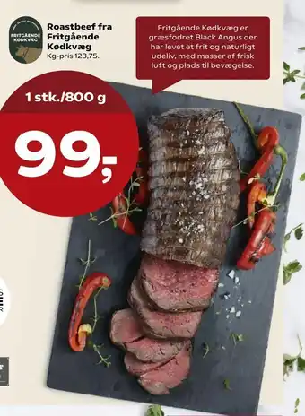 Kvickly Roastbeef fra Fritgående Kødkvæg tilbud