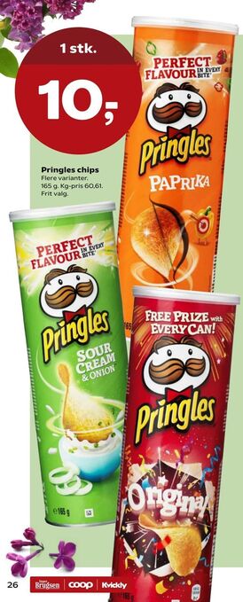 Kvickly Pringles chips tilbud