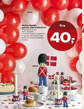 Henny design garder eller ballonbue
