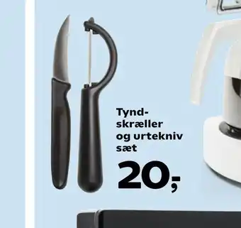 Kvickly Tyndskræller og urtekniv sæt tilbud