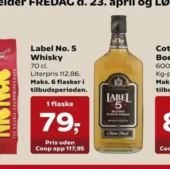 Kvickly Label No. 5 Whisky tilbud