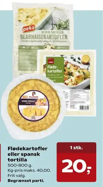 Flødekartofler eller spansk tortilla