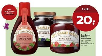 Kvickly Den Gamle Fabrik marmelade tilbud