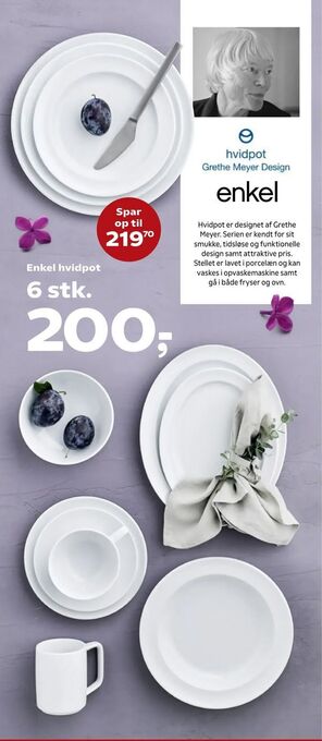 Kvickly Enkel hvidpot tilbud