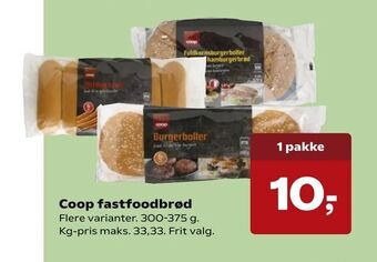 Kvickly Coop fastfoodbrød tilbud