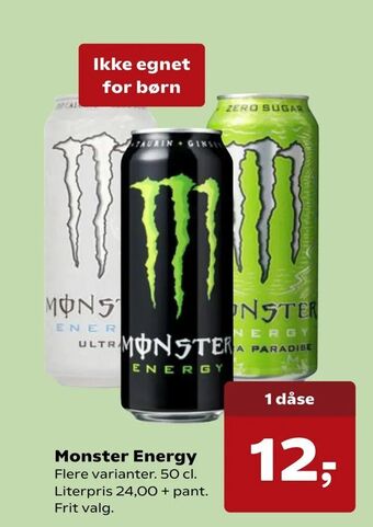 Kvickly Monster Energy tilbud