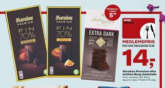 Kvickly Marabou Premium eller Anthon Berg chokolade tilbud