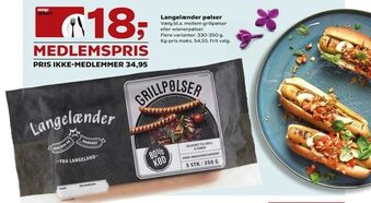 Kvickly Langelænder pølser tilbud