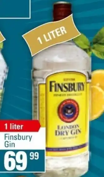 zur Krone Finsbury Gin 1 Liter tilbud