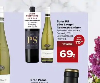 Kvickly Spier PS eller Laugel Gewurztraminer tilbud