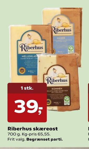 Kvickly Riberhus skæreost tilbud