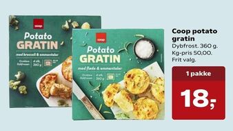 Kvickly Coop potato gratin tilbud