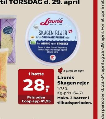 Kvickly Launis Skagen rejer tilbud
