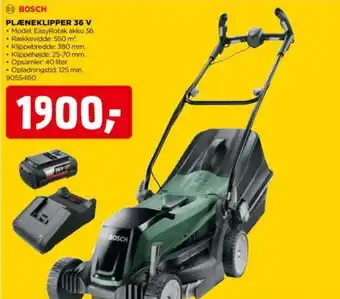 jem & fix PLÆNEKLIPPER 36 V tilbud