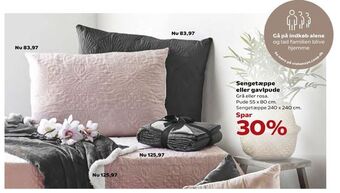 Kvickly Sengetæppe eller gavlpude tilbud