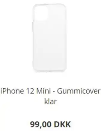 iPhone 12 Mini-Gummicover Klar