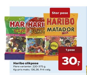 Kvickly Haribo slikpose tilbud