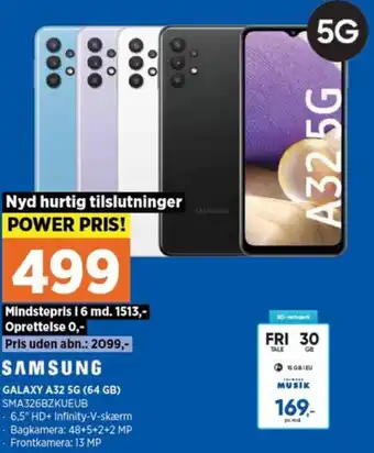 Power Samsung Galaxy A32 5G (64GB) tilbud