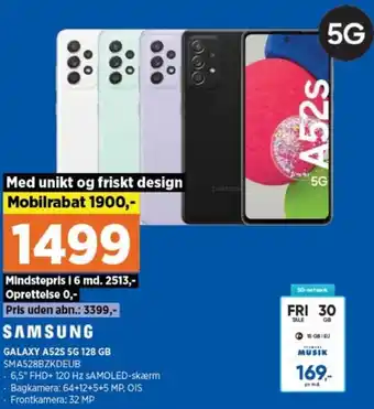Power Samsung Galaxy A52s 5G 128 Gb SMA528BZKDEUB tilbud