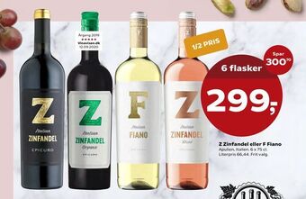 Kvickly Z Zinfandel eller F Fiano tilbud