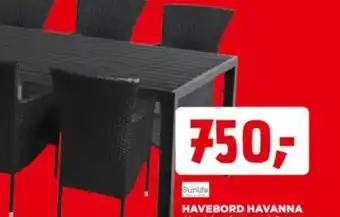 jem & fix HAVEBORD HAVANNA tilbud