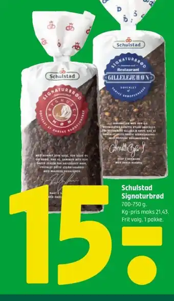 Coop 365 Schulstad Signaturbrød tilbud