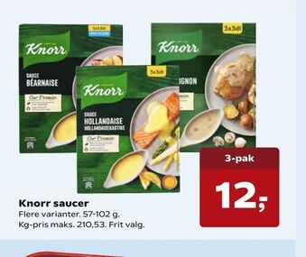 Kvickly Knorr saucer tilbud