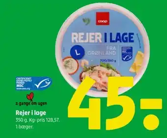 Coop 365 Rejer i lage tilbud