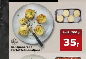 Kvickly Kantpanerede kartoffel medaljoner tilbud