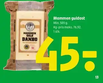 Coop 365 Mammen guldost tilbud