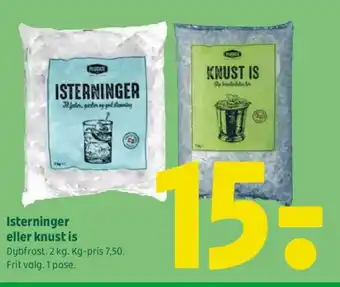 Isterninger eller knust is