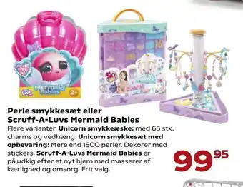 Perle smykkesæt eller Scruff-A-Luvs Mermaid Babies