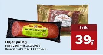 Kvickly Højer pålæg tilbud