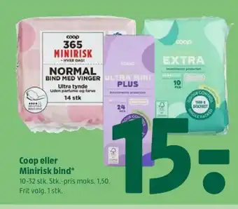 Coop 365 Coop eller Minirisk bind tilbud