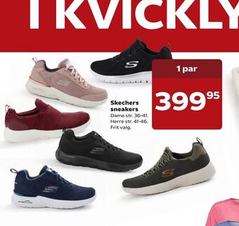 Kvickly Skechers sneakers tilbud