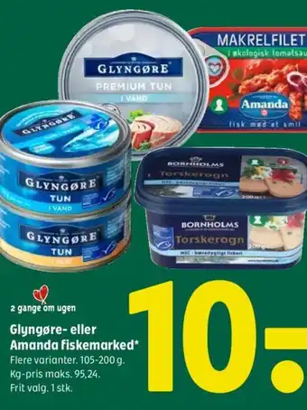 Coop 365 Glyngøre- eller Amanda fiskemarked tilbud