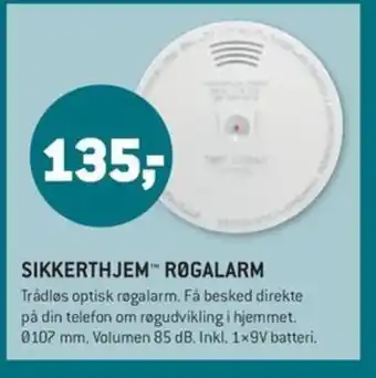 XL-BYG SIKKERTHJEM ROGALARM tilbud