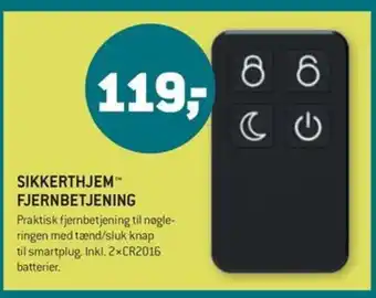 XL-BYG SIKKERTHJEM FJERNBETJENING tilbud