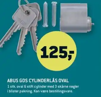 XL-BYG ABUS GDS CYLINDERLÅS OVAL tilbud